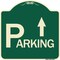 Signmission Parking with Arrow Pointing Up Heavy-Gauge Aluminum Architectural Sign, 18" x 18", G-1818-24515 A-DES-G-1818-24515 - alternate 1